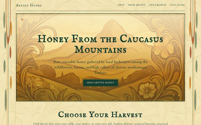 artvinhoney.com design