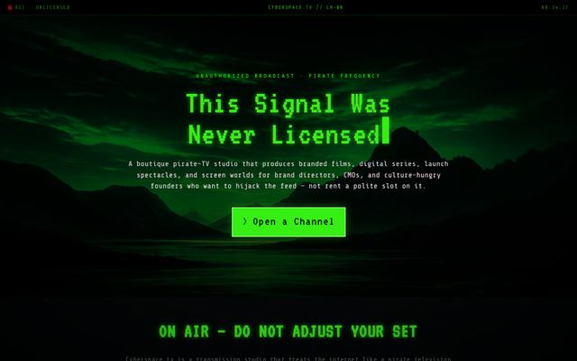 cyberspace.tv design