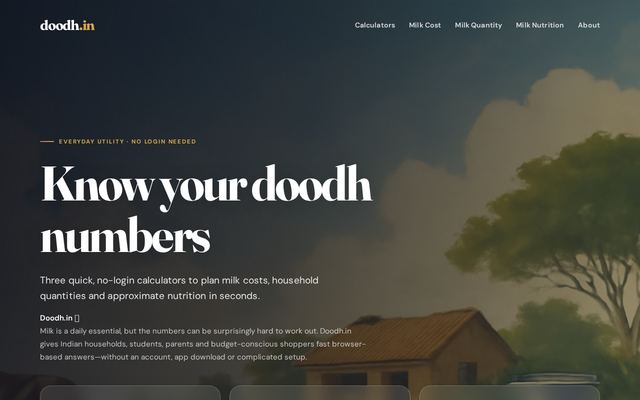 doodh.in design