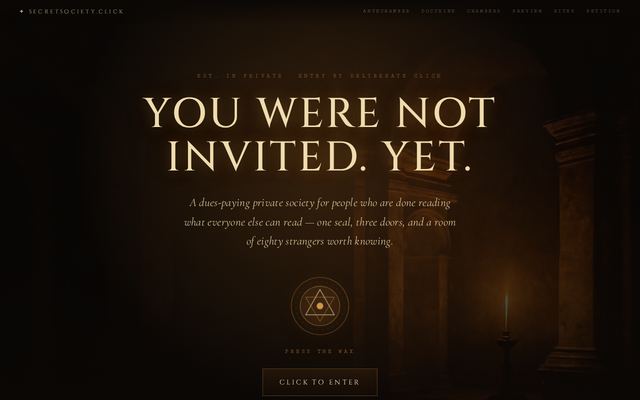 secretsociety.click design