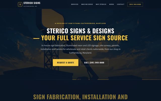 stericosigns.com design