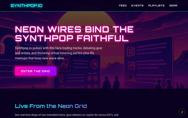 synthpop.io design