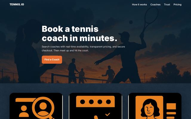 tennis.io design